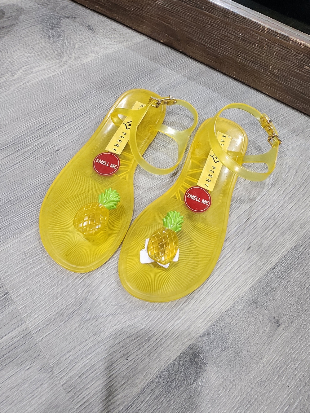 Katy Perry Collections Yellow Jelly Pineapple Sandals